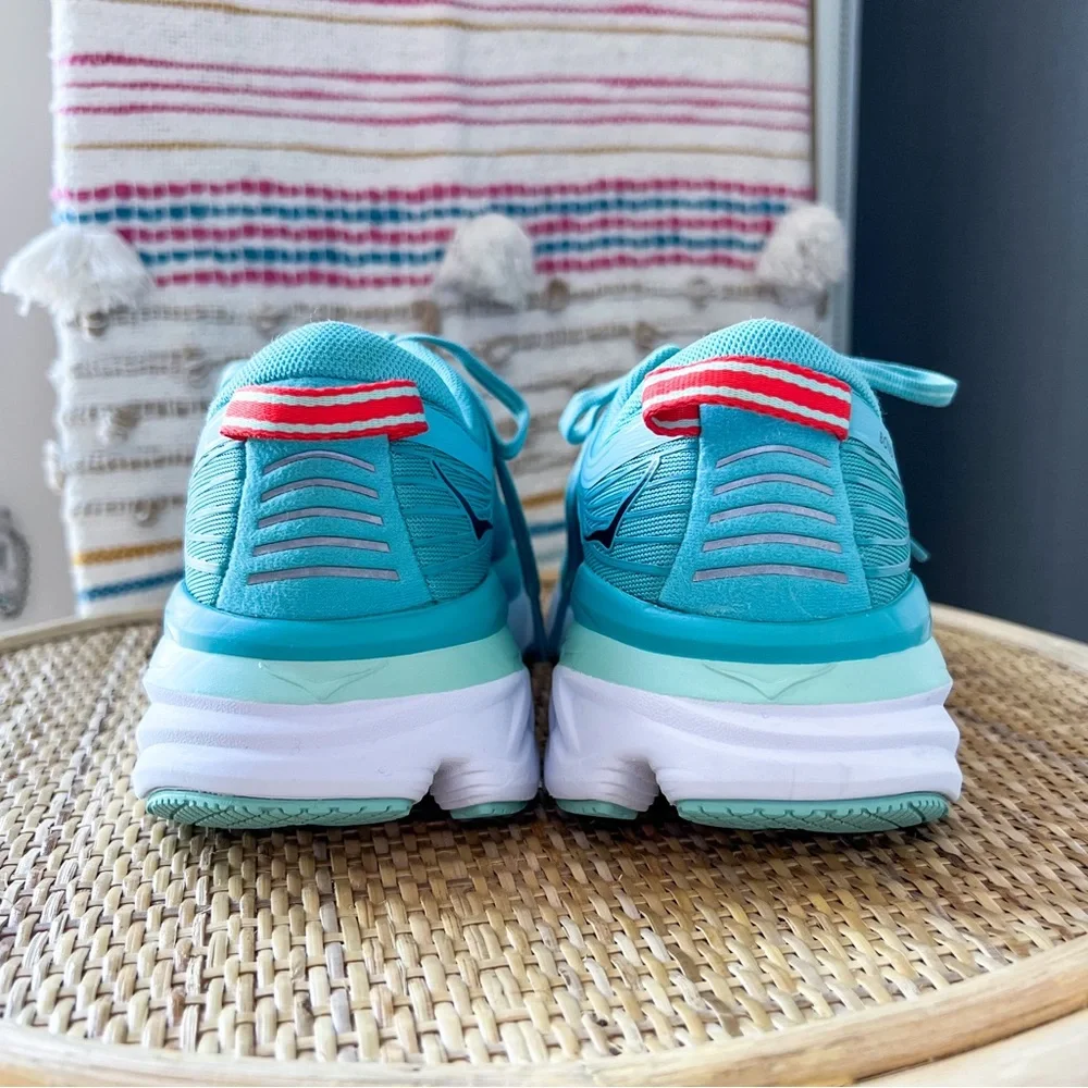 Hoka One One Bondi 7 Aquarelle Eggshell Blue Road-Running Sneakers Size 8.5 - Picture 5 of 8